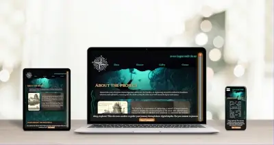 Responzivní web na motivy románu 20 000 mil pod mořem